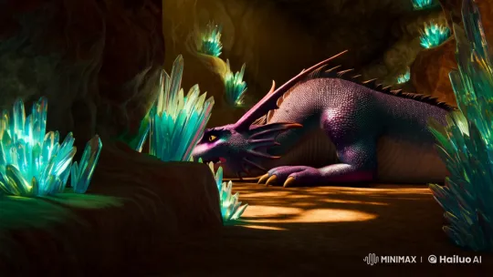 Mysterious Cave Encounter: Adventurer vs. Dragon – AI Generated Video | Hailuo AI