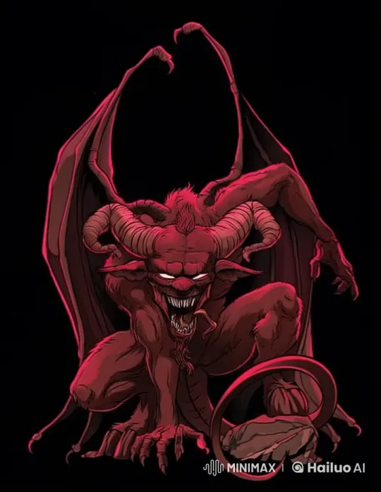 Fearsome Red Demon Engages in Intense Battle – AI Generated Video | Hailuo AI