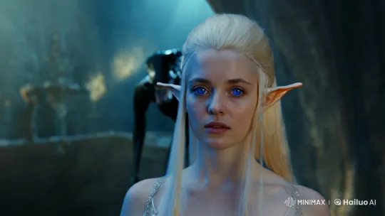 Elf Faces Menacing Xenomorph in Dark Scene – AI Generated Video | Hailuo AI