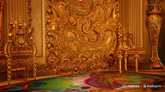 Neo Baroque to Cyber Fantasy Art Transition Film Clip – AI Generated Video | Hailuo AI