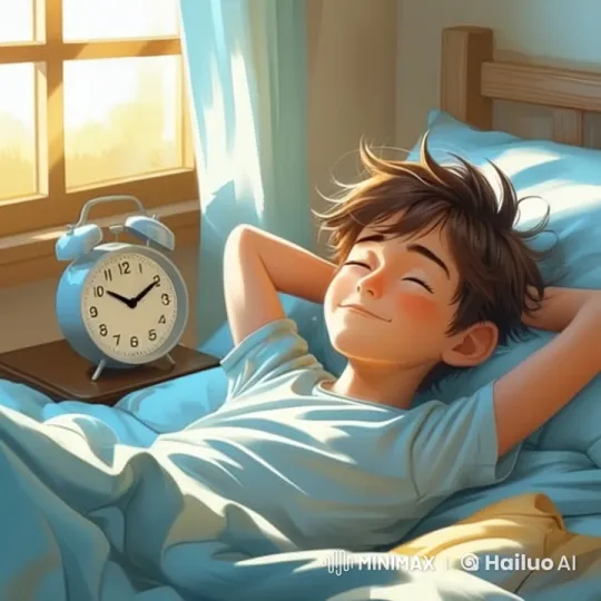 Morning Routine: A Live2D Animation of a Boy Waking Up – AI Generated Video | Hailuo AI
