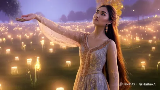 Magical Firefly Garden: Enchanted Evening in Photorealism – AI Generated Video | Hailuo AI
