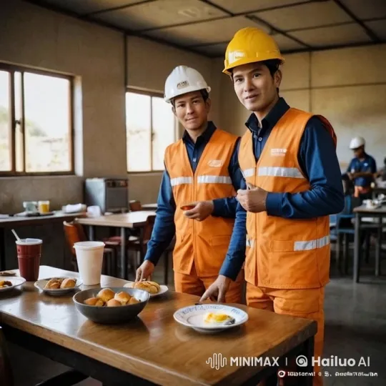 Mining Workers Prepare for a Busy Day at Basecamp – AI Generated Video | Hailuo AI
