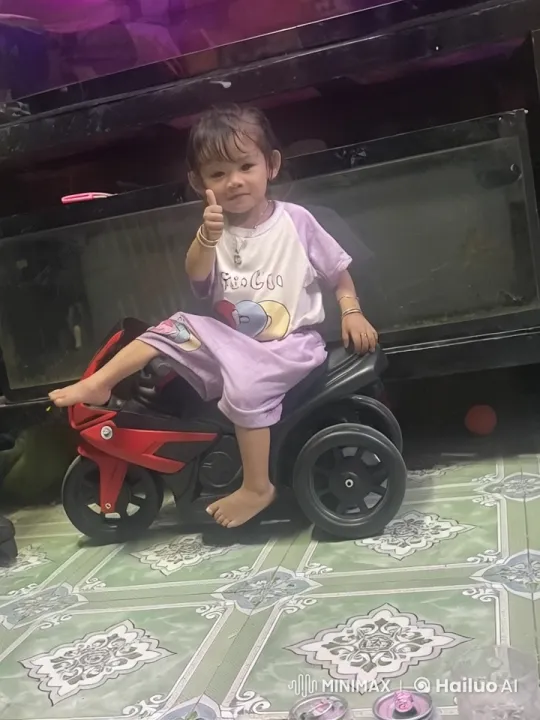 Child Practicing Kung Fu on Toy Motorcycle – AI Generated Video | Hailuo AI