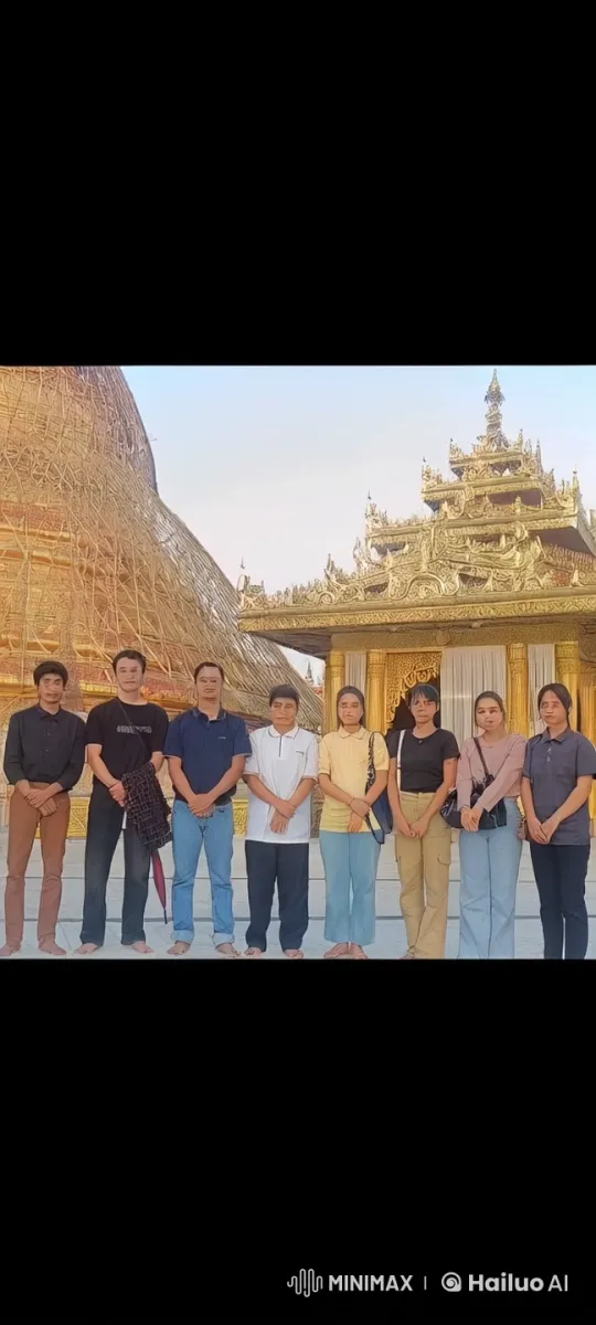 Martial Artists Showcase Skills in Front of Golden Building – AI Generated Video | Hailuo AI