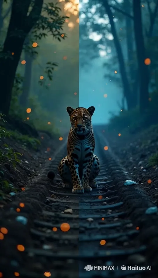 Javan Leopard's Stealthy Hunt in the Forest – AI Generated Video | Hailuo AI