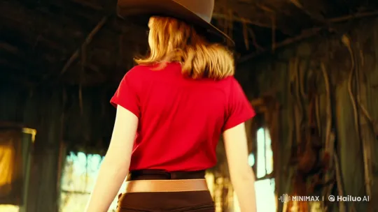 Enchanting British Girl in Rustic Cowboy Shack – AI Generated Video | Hailuo AI