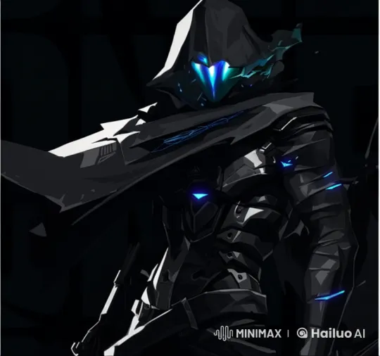 Mysterious Futuristic Figure in Live2D with Subtle Movements – AI Generated Video | Hailuo AI