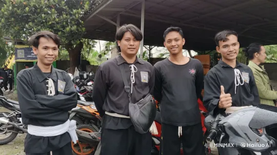 Martial Artists Prepare and Spar in Animated Outdoor Setting – AI Generated Video | Hailuo AI
