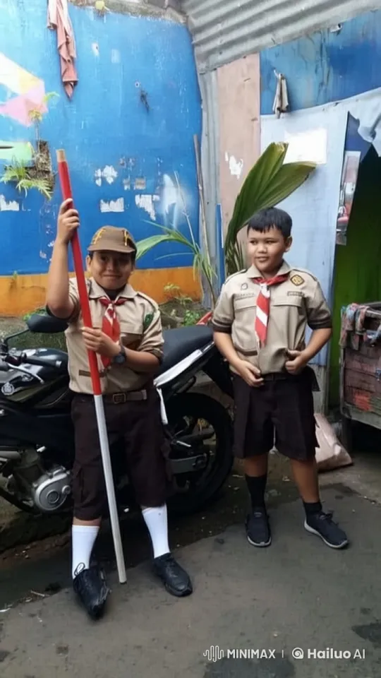 Scout Boys Perform Animated Kungfu Fight – AI Generated Video | Hailuo AI