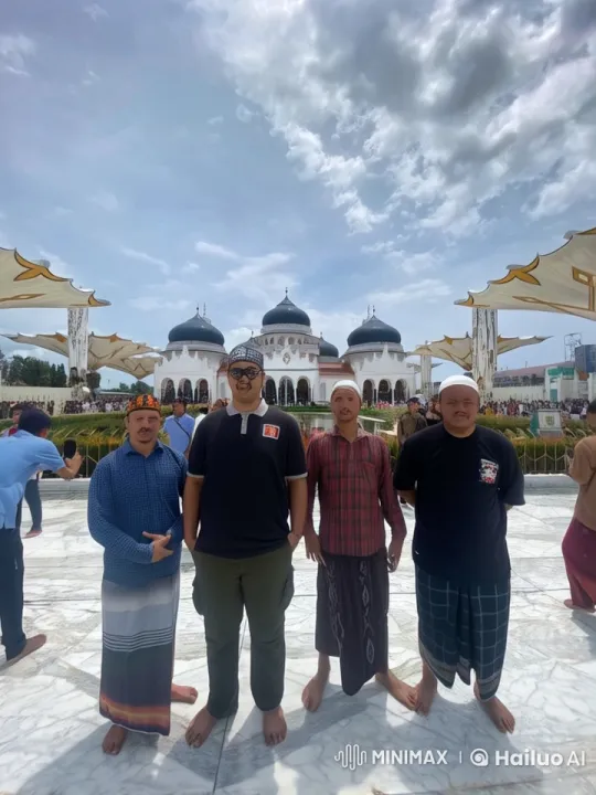 Kungfu Performers Show Skills Against Mosque Background – AI Generated Video | Hailuo AI
