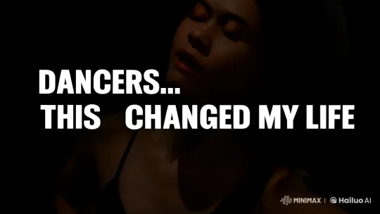 Dancer's Emotional Routine Captured in Intimate Slow Motion – AI Generated Video | Hailuo AI