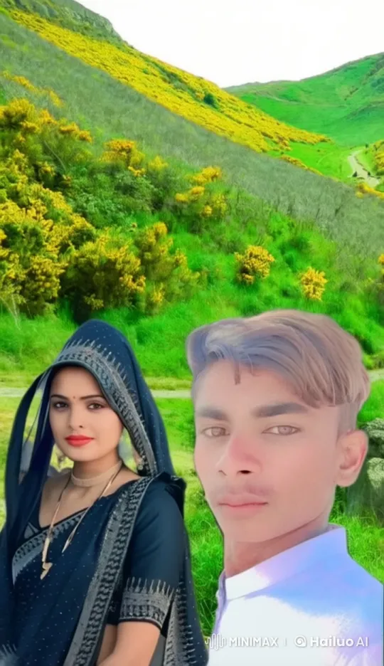 Traditional Elegance Meets Serene Landscape in Animated Video – AI Generated Video | Hailuo AI