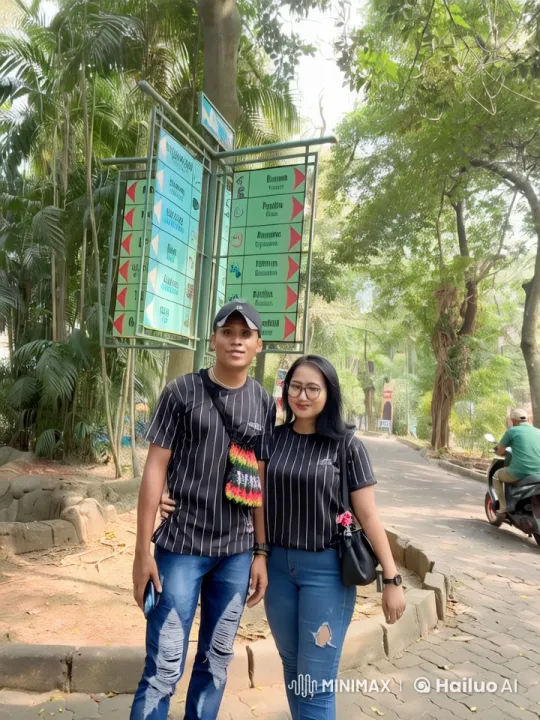 Couple Engages in Animated Kungfu Fight at Scenic Zoo Setting – AI Generated Video | Hailuo AI