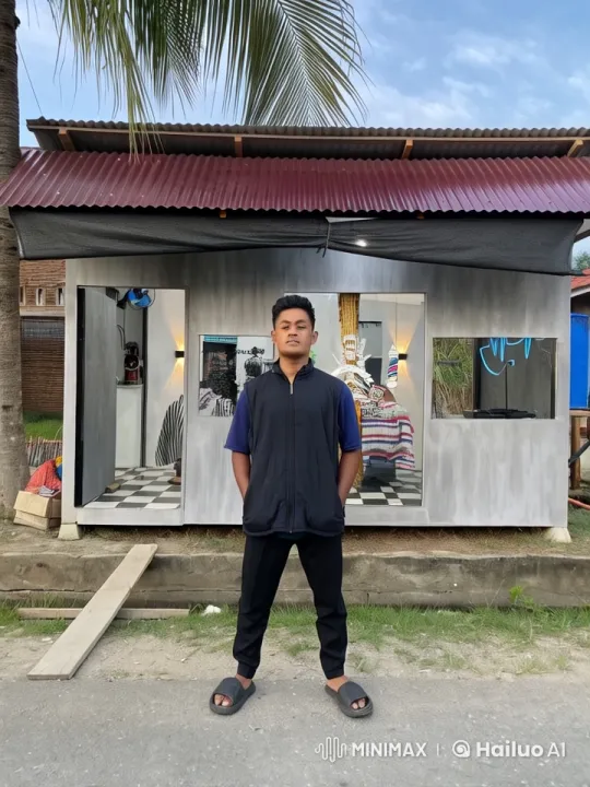 Young Man Showcases Dynamic Kungfu in Barbershop Setting – AI Generated Video | Hailuo AI