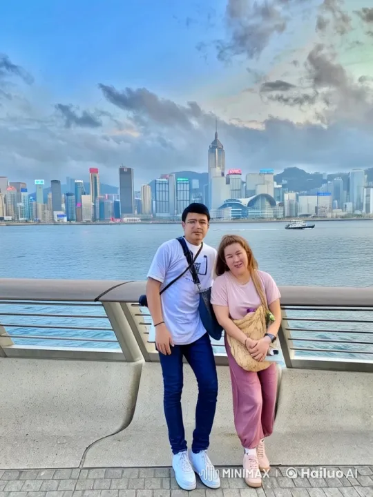 Couple Performing Dynamic Kung Fu by City Waterfront – AI Generated Video | Hailuo AI