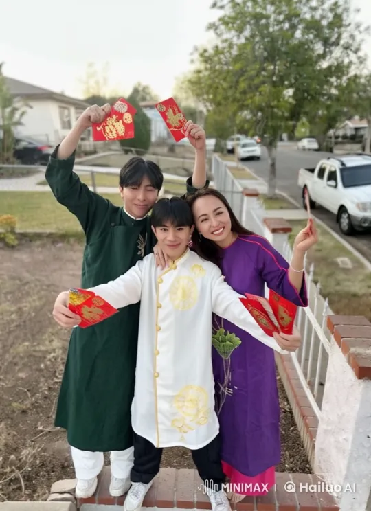 Traditional Attire Celebration with Red Envelopes – AI Generated Video | Hailuo AI