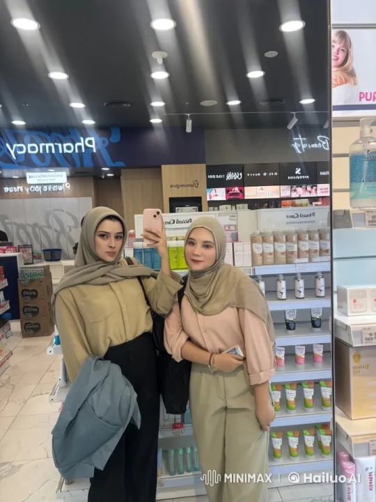 Pharmacy Selfie: Graceful Pose Meets Playful Dance – AI Generated Video | Hailuo AI