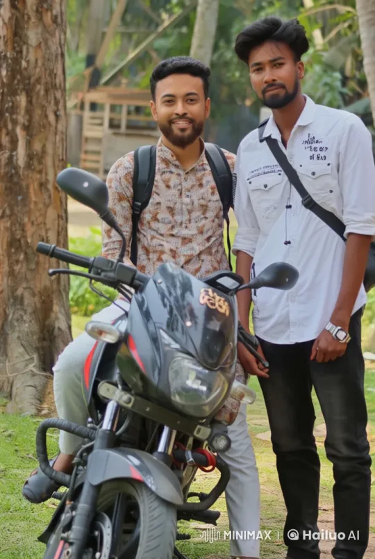 Boys Fight Fiercely by Motorbike in Woods – AI Generated Video | Hailuo AI