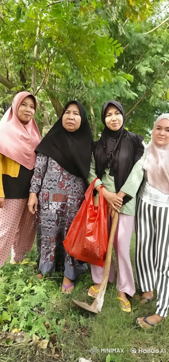 Traditional Attire Women Bonding in Nature – AI Generated Video | Hailuo AI