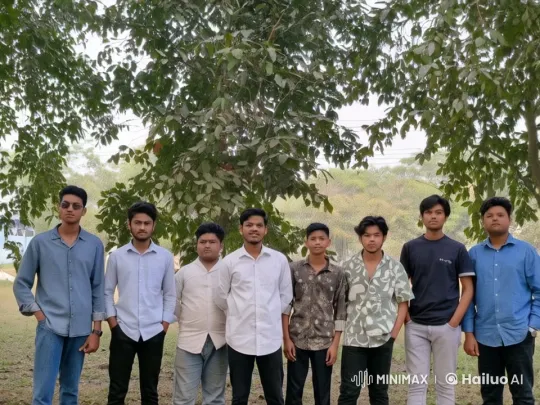 Young Men Chatting Casually Under a Tree - Animated Video – AI Generated Video | Hailuo AI