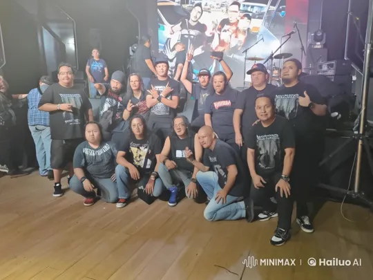 Live2D Video: Group Showcases Martial Arts in Metal-Themed T-Shirts – AI Generated Video | Hailuo AI