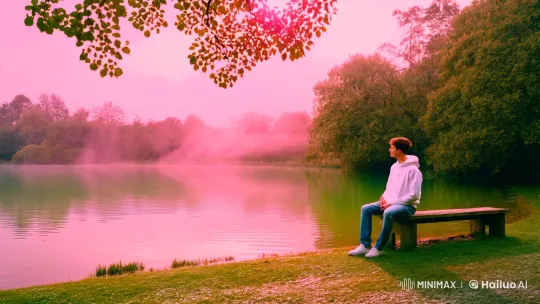 Tranquil Lakeside Dawn: A Serene, Impressionistic Scene – AI Generated Video | Hailuo AI