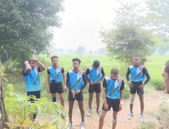 Young Athletes in BARIHA Uniforms on Rural Path – AI Generated Video | Hailuo AI