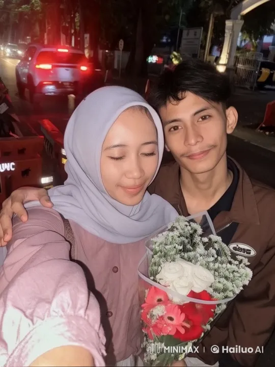Young Couple Shares Intimate Moment in Nocturnal Cityscape – AI Generated Video | Hailuo AI