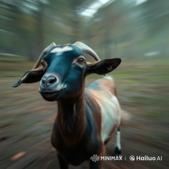 Goat Examines Forest in Live2D Animation – AI Generated Video | Hailuo AI