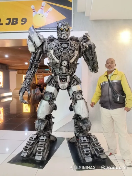 Kung Fu Showdown: Man vs. Robotic Fighter – AI Generated Video | Hailuo AI