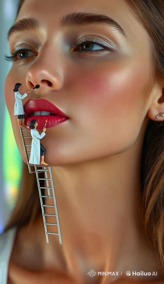 Live2D Animation Showcases Detailed Makeup Artistry – AI Generated Video | Hailuo AI