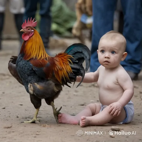 Baby vs. Chicken: Live2D Animated Fight Scene – AI Generated Video | Hailuo AI