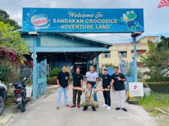 Young Men Showcase Martial Arts at Sandakan Adventure Land – AI Generated Video | Hailuo AI