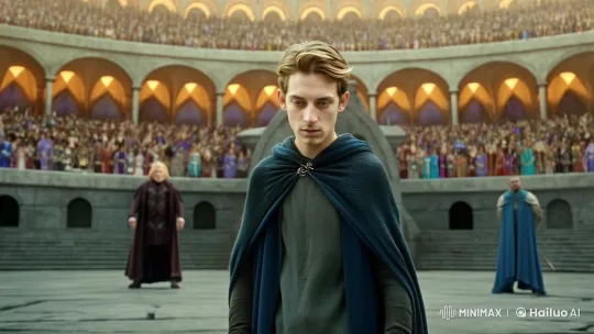 Young Wizard Evan Conjures Phoenix in Grand Magical Arena – AI Generated Video | Hailuo AI