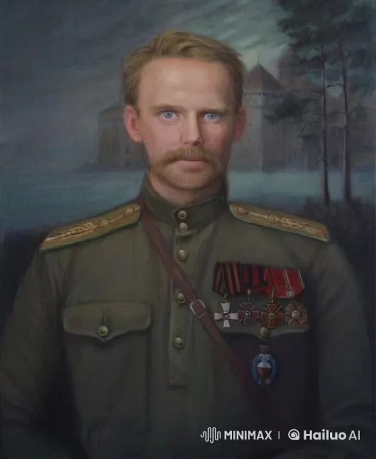 Military Officer Toasts with Dignified Celebration – AI Generated Video | Hailuo AI