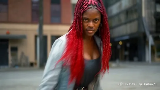 Urban Fighter: Determined Woman in Defensive Combat – AI Generated Video | Hailuo AI