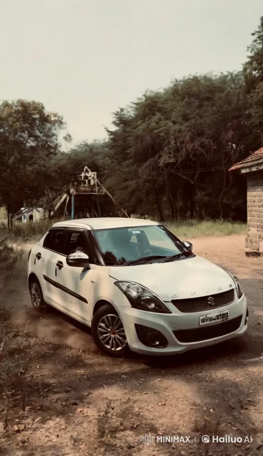 White Suzuki Dzire Transforms into a Robot – AI Generated Video | Hailuo AI