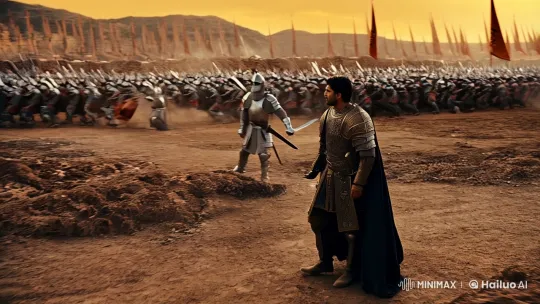 Saladin and King Baldwin's Epic Crusade Battle – AI Generated Video | Hailuo AI