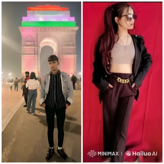 Stylish Duet: Live2D Animated Portraits at Night – AI Generated Video | Hailuo AI