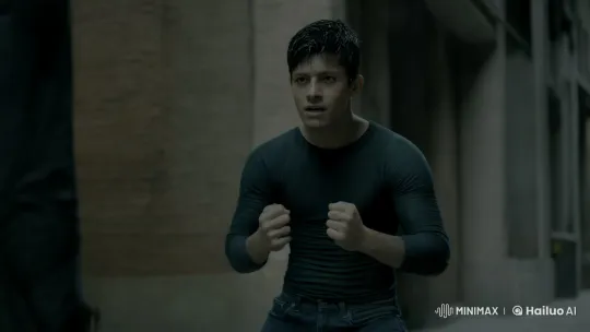 Young Man Fights with Determination in Alleyway – AI Generated Video | Hailuo AI