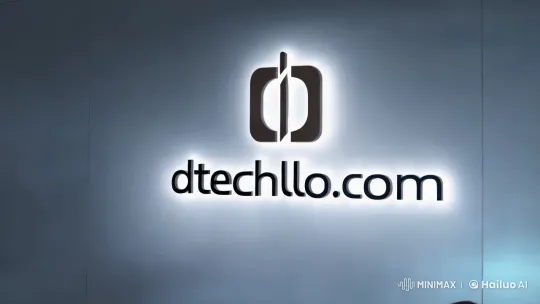 dtechlo.com: Futuristic Virtual Office Animation – AI Generated Video | Hailuo AI