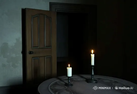 Ghostly Figures Materialize in Dimly Lit, Shadowy Room – AI Generated Video | Hailuo AI
