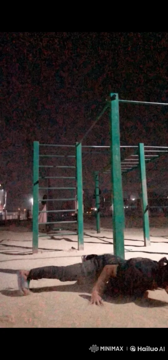 Nighttime Gym Scene: Man Turns Into Walking Dog – AI Generated Video | Hailuo AI