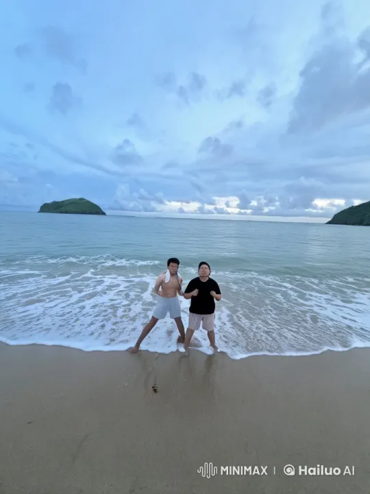 Live2D Animated Kungfu Fight on a Beach – AI Generated Video | Hailuo AI