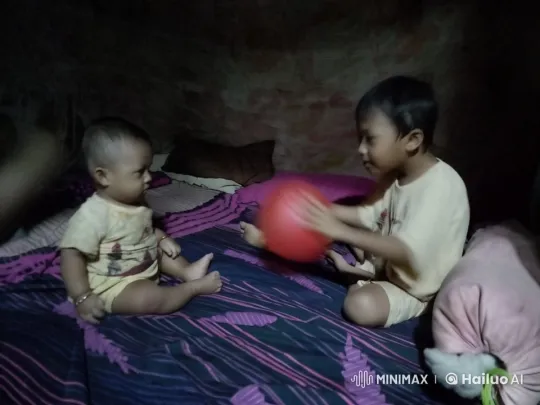 Cozy Bedroom Kung Fu Fun Between Siblings – AI Generated Video | Hailuo AI