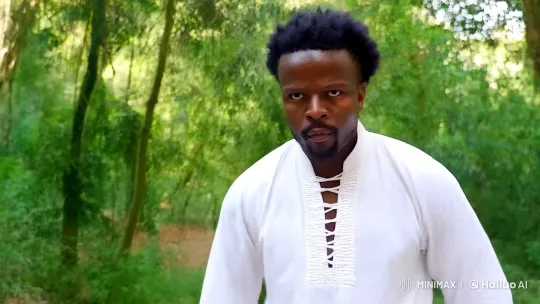 Kung Fu Fighter Prepares and Attacks in Forest Clearing – AI Generated Video | Hailuo AI