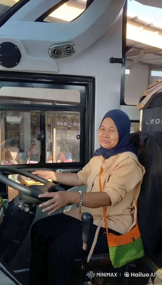 Woman Driving in Vibrant Marketplace Setting – AI Generated Video | Hailuo AI