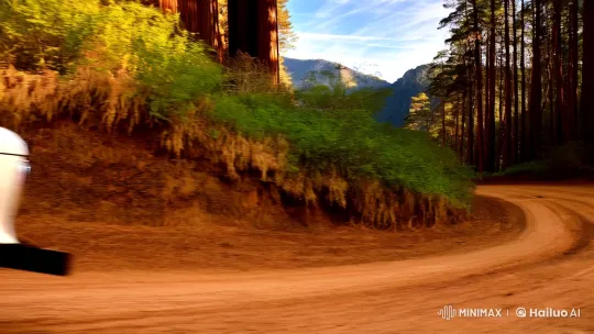 Vintage SUV Tracking Through Remote Mountainous Terrain – AI Generated Video | Hailuo AI