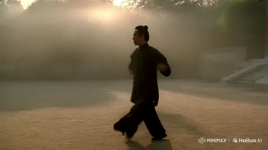 Aesthetic Harmony: Kung Fu Master's Serene Display – AI Generated Video | Hailuo AI